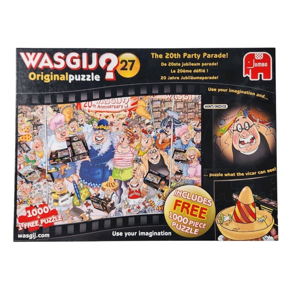 Wasgij? Original 27- 20th Party Parade! Jigsaw Puzzle 1000 Piece Extra Puzzle